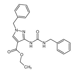 ethyl 1-benzyl-3-(3-benzylureido)-1H-pyrazole-4-carboxylate