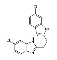 6-chloro-2-[2-(6-chloro-1H-benzimidazol-2-yl)ethyl]-1H-benzimidazole 29096-89-7