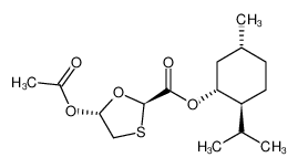 [(1R,2S,5R)-5-methyl-2-propan-2-ylcyclohexyl] (2R,5R)-5-acetyloxy-1,3-oxathiolane-2-carboxylate 147027-09-6