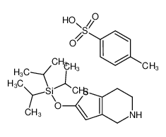 2-triisopropylsilyloxy-4,5,6,7-tetrahydrothieno[3,2-c]pyridine.p-toluenesulfonate 178688-31-8