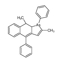 (9R,9aR)-2,9-dimethyl-1,4-diphenyl-9,9a-dihydrobenzo[f]arsindole 61919-27-5