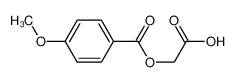 2-(4-methoxybenzoyl)oxyacetic acid 10414-68-3