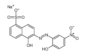 sodium,(6Z)-6-[(2-hydroxy-5-nitrophenyl)hydrazinylidene]-5-oxonaphthalene-1-sulfonate 5858-58-2