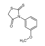 3-(3-methoxyphenyl)-2-sulfanylidene-1,3-thiazolidin-4-one 56676-53-0