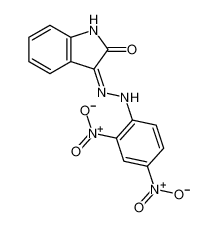 3-[2-(2,4-dinitrophenyl)hydrazinyl]indol-2-one 2058-71-1