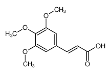 3,4,5-trimethoxycinnamic acid 90-50-6