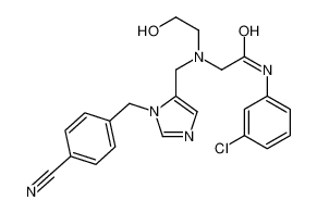 N-(3-Chlorophenyl)-N<sup>2</sup>-{[1-(4-cyanobenzyl)-1H-imidazol-5-yl]methyl}-N<sup>2</sup>-(2-hydroxyethyl)glycinamide 253862-99-6