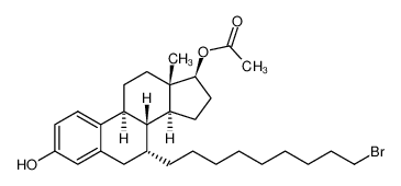 (7a,17b)- 7-(9-溴壬基)雌甾-1,3,5(10)-三烯-3,17-二醇 17-醋酸酯
