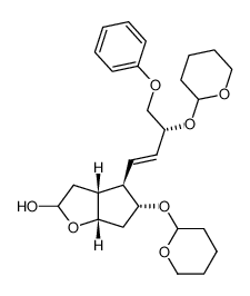 (3aR,4R,5R,6aS)-4-((3R,E)-4-phenoxy-3-((tetrahydro-2H-pyran-2-yl)oxy)but-1-en-1-yl)-5-((tetrahydro-2H-pyran-2-yl)oxy)hexahydro-2H-cyclopenta[b]furan-2-ol 286840-19-5