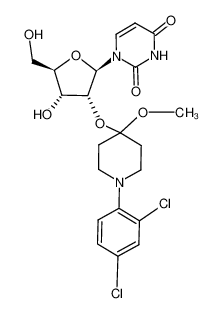 105123-94-2 1-((2R,3R,4R,5R)-3-((1-(2,4-dichlorophenyl)-4-methoxypiperidin-4-yl)oxy)-4-hydroxy-5-(hydroxymethyl)tetrahydrofuran-2-yl)pyrimidine-2,4(1H,3H)-dione