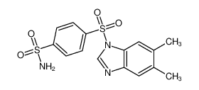4-(5,6-dimethylbenzimidazol-1-yl)sulfonylbenzenesulfonamide