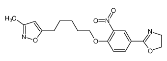 105639-10-9 5-[5-[4-(4,5-dihydro-1,3-oxazol-2-yl)-2-nitrophenoxy]pentyl]-3-methyl-1,2-oxazole