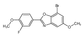 7-bromo-2-(3-fluoro-4-methoxyphenyl)-5-methoxy-1,3-benzoxazole