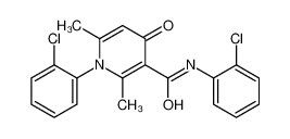 N,1-bis(2-chlorophenyl)-2,6-dimethyl-4-oxopyridine-3-carboxamide