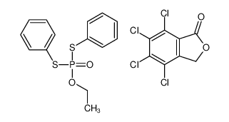 [ethoxy(phenylsulfanyl)phosphoryl]sulfanylbenzene,4,5,6,7-tetrachloro-3H-2-benzofuran-1-one 8074-26-8