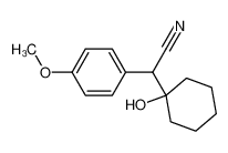 (1-Hydroxycyclohexyl)(4-methoxyphenyl)acetonitrile 93413-76-4