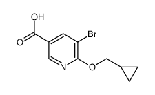912454-38-7 5-bromo-6-(cyclopropylmethoxy)pyridine-3-carboxylic acid
