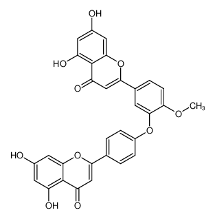 2-[4-[5-(5,7-dihydroxy-4-oxochromen-2-yl)-2-methoxyphenoxy]phenyl]-5,7-dihydroxychromen-4-one