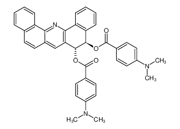 trans-5,6-dihydroxy-5,6-dihydrodibenz<c,h>acridine bis(p-(dimethylamino)benzoate)
