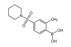 (2-Methyl-4-(piperidin-1-ylsulfonyl)phenyl)boronic acid 1217501-52-4
