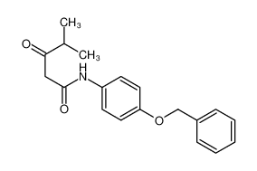 N-4-苄基氧基苯基异丁酰基乙酰胺图片
