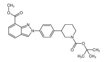 methyl 2-{4-[1-(tert-butoxycarbonyl)piperidin-3-yl]phenyl}-2H-indazole-7-carboxylate