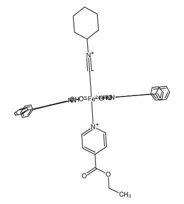 69121-48-8 structure, C43H47FeN6O6+