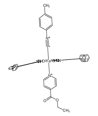 69121-50-2 structure, C44H43FeN6O6+