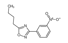 5-Butyl-3-(3-nitrophenyl)-1,2,4-oxadiazole 10185-66-7