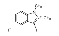 3-iodo-1,2-dimethyl-indazolium, iodide 52354-77-5
