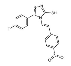 4-(4-nitrobenzylideneamino)-5-(4-fluorophenyl)-4H-1,2,4-triazole-3-thiol 573950-93-3