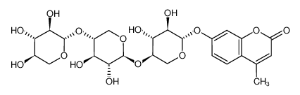 4-methylumbelliferyl β-D-xylopyranosyl-(1->4)-β-D-xylopyranosyl-(1->4)-β-D-xylopyranoside 250252-60-9