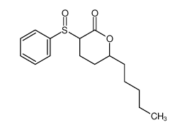 6-pentyl-3-(phenylsulfinyl)tetrahydro-2H-pyran-2-one 100591-72-8