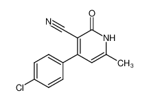 4-(p-chlorophenyl)-6-methyl-3-cyano-2-pyridone 134600-03-6
