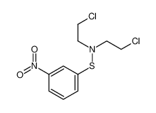 2-chloro-N-(2-chloroethyl)-N-(3-nitrophenyl)sulfanylethanamine 61076-29-7