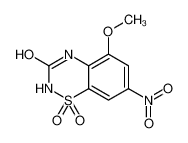 5-methoxy-7-nitro-1,1-dioxo-4H-1λ<sup>6</sup>,2,4-benzothiadiazin-3-one 820214-19-5
