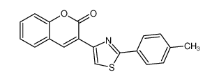 3-[2-(4-methylphenyl)-1,3-thiazol-4-yl]chromen-2-one 88735-49-3