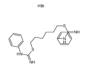 6-(N'-phenylcarbamimidoyl)sulfanylhexyl N'-phenylcarbamimidothioate,hydrobromide 63498-32-8