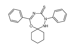 8,11-diphenyl-7-oxa-9,11,12-triazaspiro[5.6]dodec-8-ene-10-thione 62256-33-1