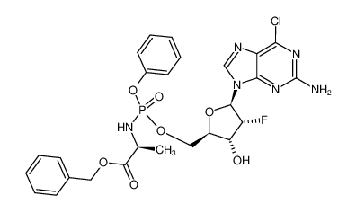 1431557-58-2 structure, C26H27ClFN6O7P