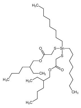 2-ethylhexyl 2-[[2-(2-ethylhexoxy)-2-oxoethyl]sulfanyl-dioctylstannyl]sulfanylacetate 15571-58-1