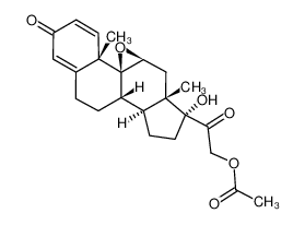 21-acetoxy-9,11β-epoxy-17-hydroxy-9β-pregna-1,4-diene-3,20-dione 38680-83-0
