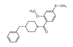 (4-苄基哌啶-1-基)-(2-甲氧基-4-甲硫基苯基)甲酮