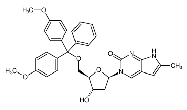 3-(β-D-2-DEOXYFURANOSYL)-6-METHYL-5'-DIMETHOXYTRITYL-PYRROLO-[2,3-D]-PYRIMIDIN-2-ONE