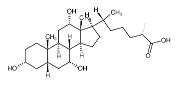 (3a,5b,7a,12a)-3,7,12-三羟基-胆甾烷-26-酸