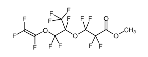 methyl 2,2,3,3-tetrafluoro-3-[1,1,1,2,3,3-hexafluoro-3-(1,2,2-trifluoroethenoxy)propan-2-yl]oxypropanoate 63863-43-4