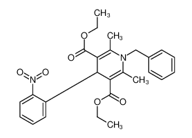 diethyl 1-benzyl-2,6-dimethyl-4-(2-nitrophenyl)-4H-pyridine-3,5-dicarboxylate 72284-54-9