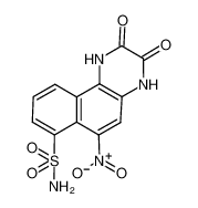 6-Nitro-7-sulfamoylbenzo[f]quinoxaline-2,3-Dione 118876-58-7
