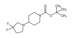 tert-Butyl 4-(3,3-difluoropyrrolidin-1-yl)piperidine-1-carboxylate 877125-71-8
