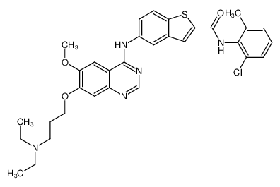 1357387-37-1 structure, C32H34ClN5O3S